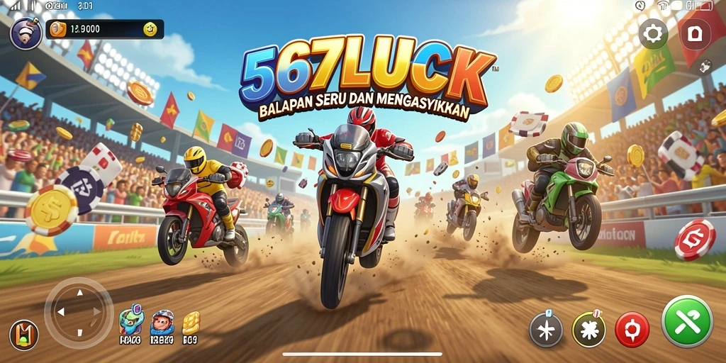 Gameplay Racing yang mendebarkan dan penuh aksi.