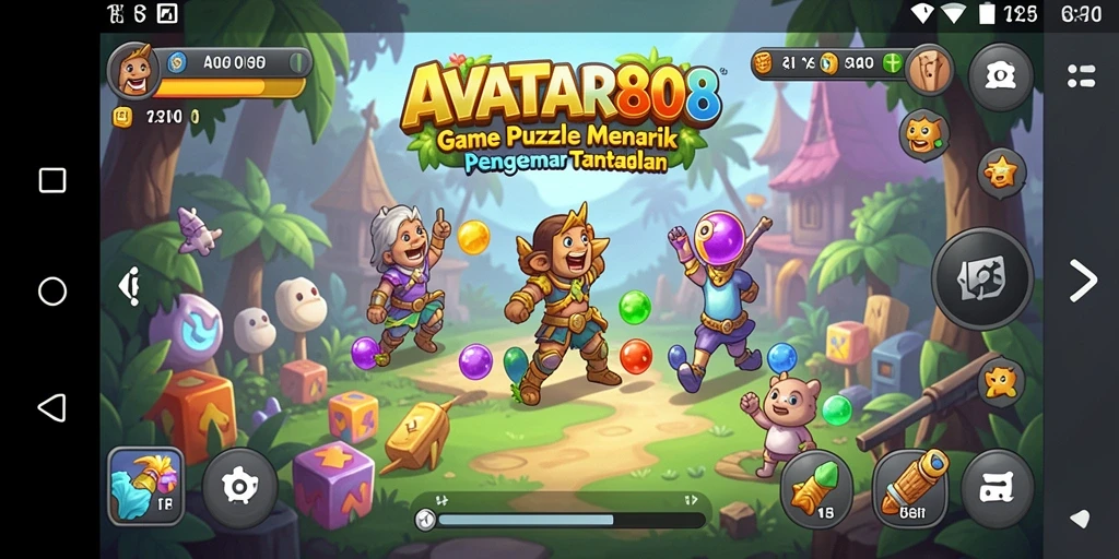 Screenshot gameplay Puzzle yang menantang dan menarik.