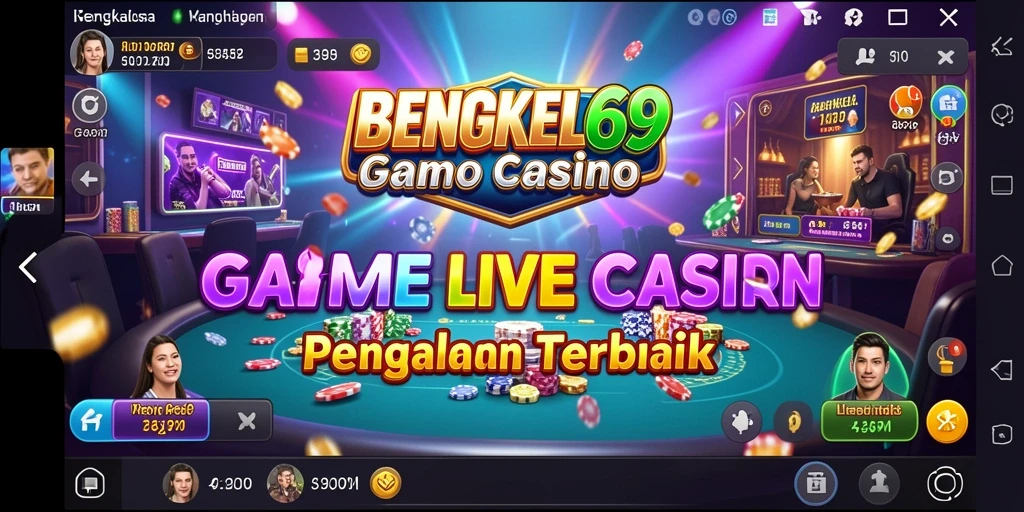 Tampilan gameplay Live Casino BENGKEL69 yang menarik dan interaktif.