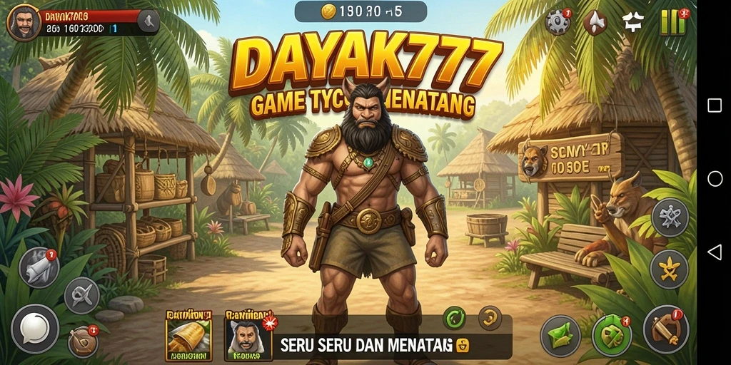 Screenshot DAYAK777 menampilkan momen seru dalam bermain Tycoon.