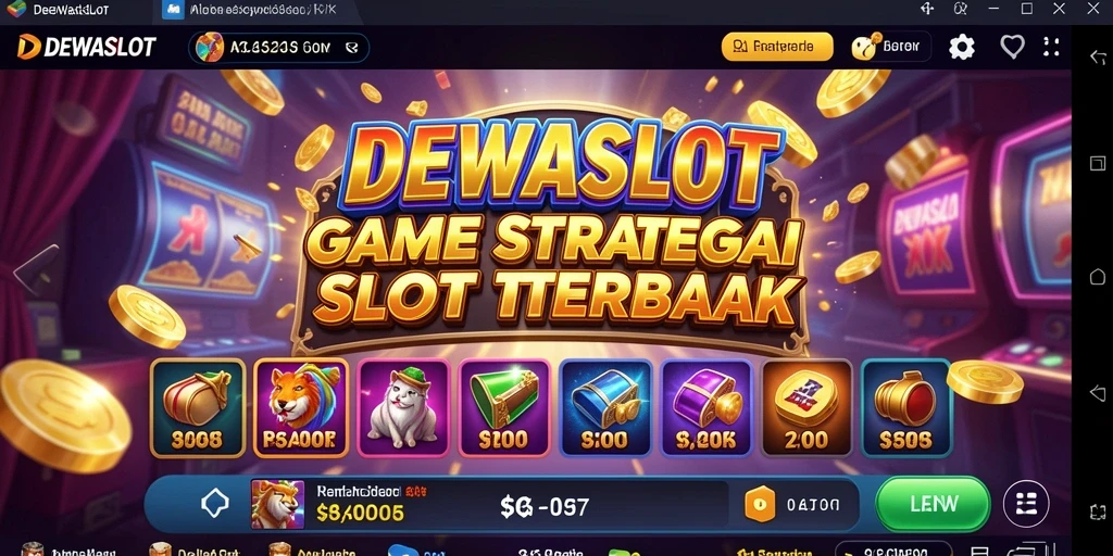 Tampilan gameplay seru dari DEWASLOT yang menampilkan putaran slot.