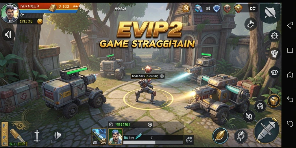 Tampilan gameplay menarik dari EVIP2 dengan pertempuran dan strategi yang mendalam.
