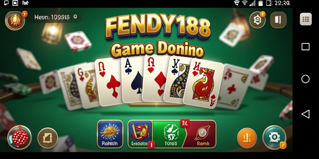 Tampilan gameplay FENDY188 yang menarik dalam permainan domino.