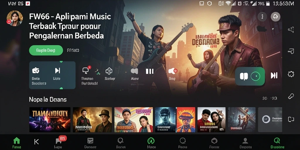 Tampilan gameplay FW66 yang interaktif dan menyenangkan saat bermain musik.
