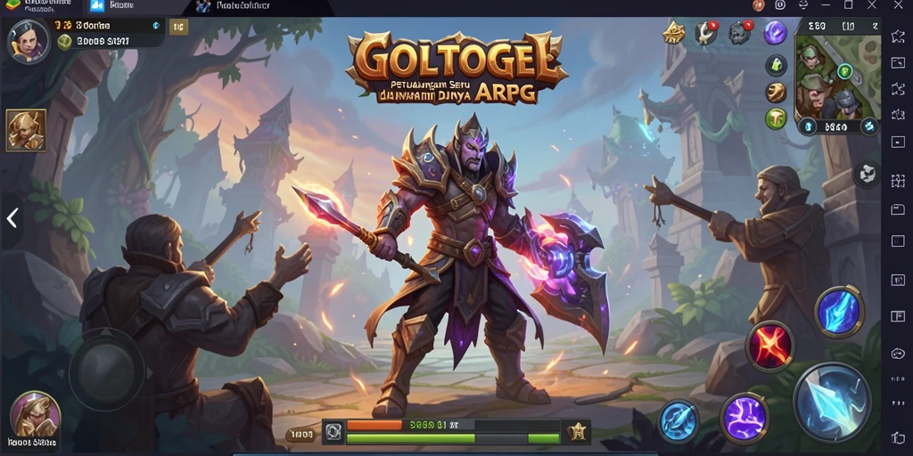 Gameplay GOLTOGEL menunjukkan aksi epic petualangan ARPG.
