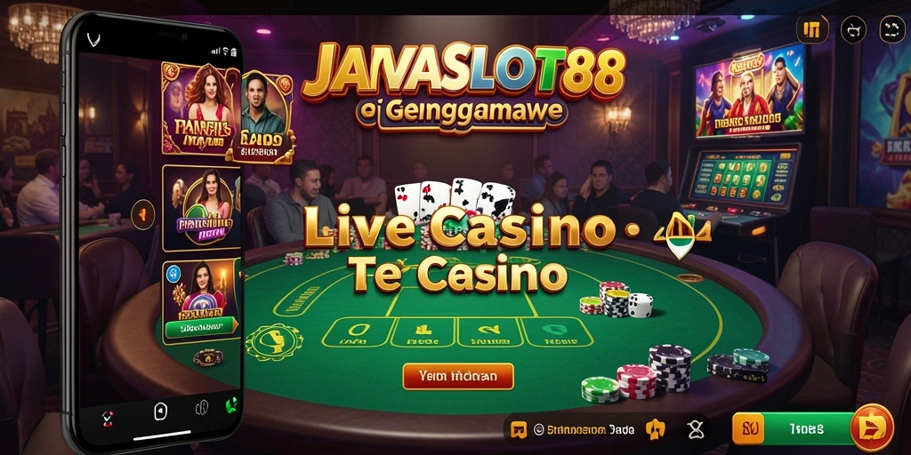 Tampilan gameplay Live Casino JAVASLOT88 yang mendebarkan dan interaktif.
