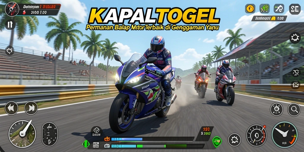 Gameplay KAPALTOGEL yang seru dan menegangkan di lintasan balap