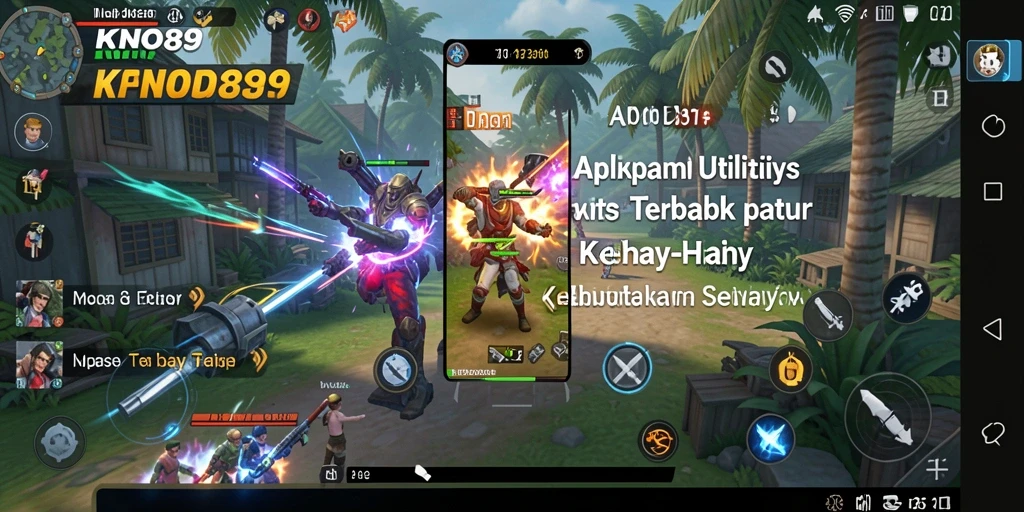 Screenshot KNO89 menunjukkan interface aplikasi dengan fitur utilities yang berguna.