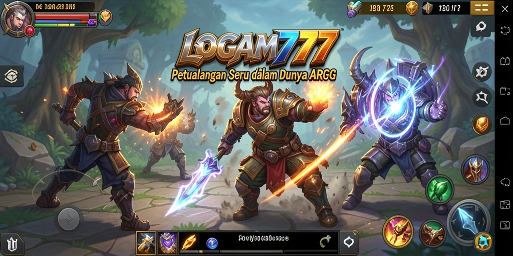 Tampilan gameplay menakjubkan dari LOGAM777 dalam aksi ARPG.