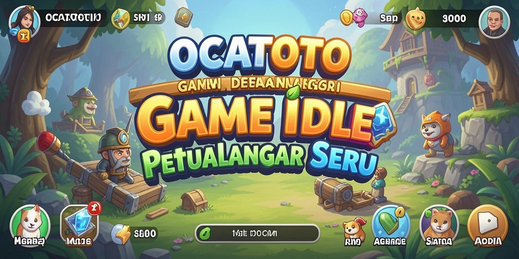 Tampilan gameplay OCATOTO yang menarik dan penuh warna.