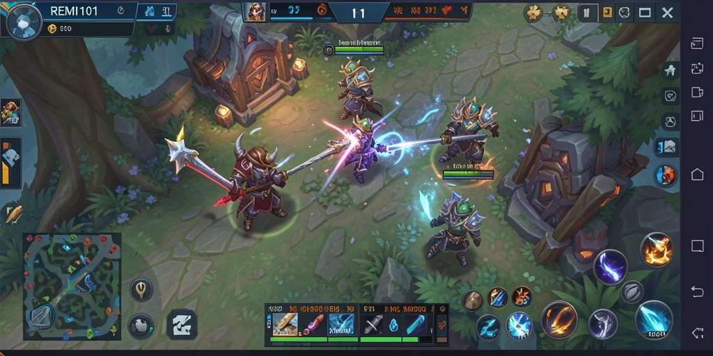 Tampilan gameplay REMI101 yang menarik dalam dunia MMORPG.