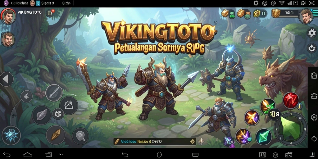 Tampilan gameplay VIKINGTOTO yang menakjubkan dan penuh aksi RPG.